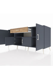 Kronos Konsol 3 Raflı Tek Çekmeceli 4 Kapaklı 176x59x83 - S610M035V18C