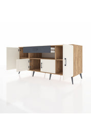 Kronos Konsol 3 Raflı Tek Çekmeceli 4 Kapaklı 176x59x83 - S610M035V23C