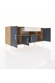 Kronos Konsol 3 Raflı Tek Çekmeceli 4 Kapaklı 176x59x83 - S610M035V25C