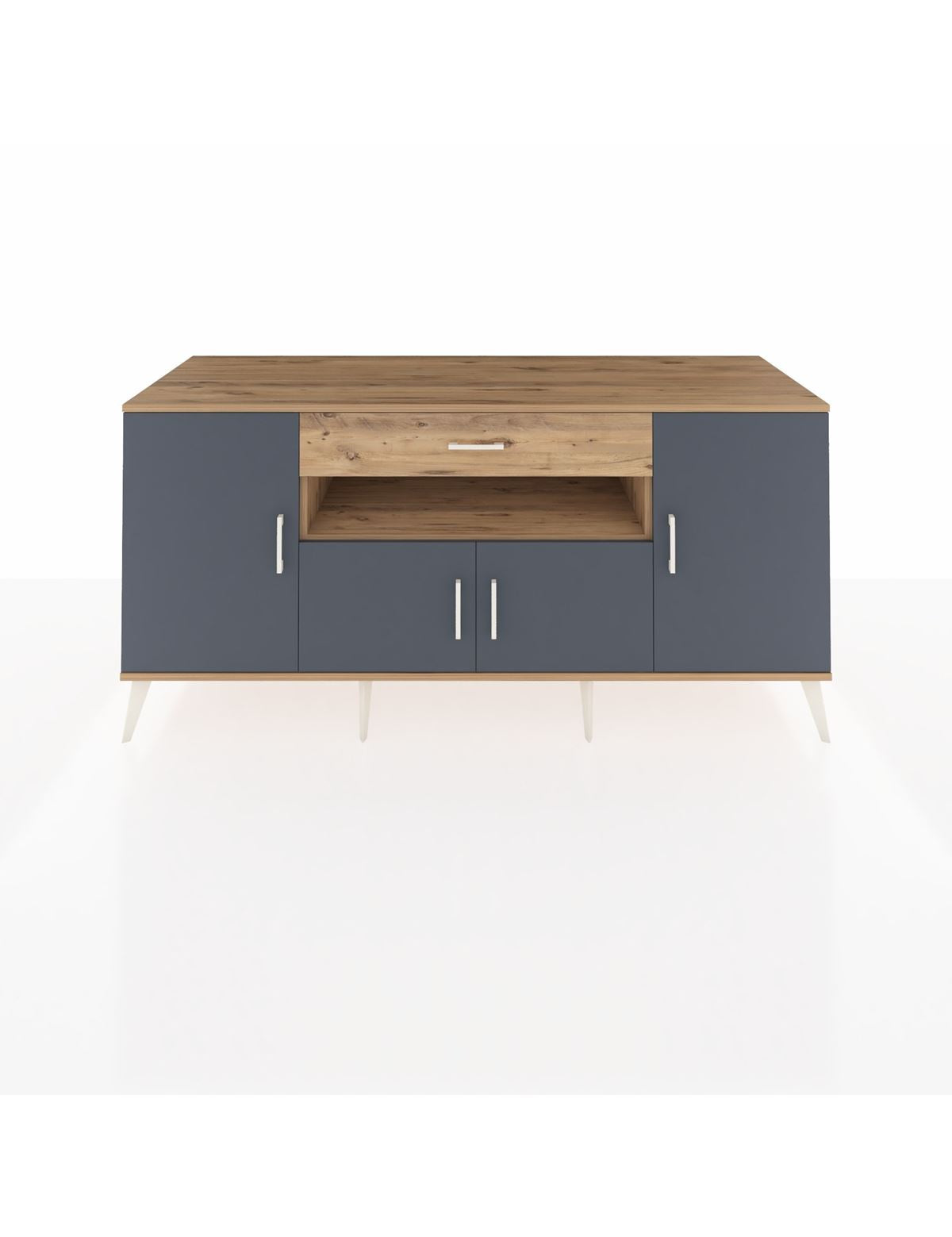 Kronos Konsol 3 Raflı Tek Çekmeceli 4 Kapaklı 176x59x83 - S610M035V27C