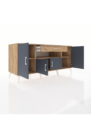 Kronos Konsol 3 Raflı Tek Çekmeceli 4 Kapaklı 176x59x83 - S610M035V27C