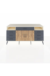 Kronos Konsol 4 Raflı 7 Çekmeceli 2 Kapaklı 176x59x83 - S610M036V02C