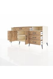 Kronos Konsol 4 Raflı 7 Çekmeceli 2 Kapaklı 176x59x83 - S610M036V03C