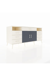 Kronos Konsol 4 Raflı 7 Çekmeceli 2 Kapaklı 176x59x83 - S610M036V07C