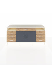 Kronos Konsol 4 Raflı 7 Çekmeceli 2 Kapaklı 176x59x83 - S610M036V09C