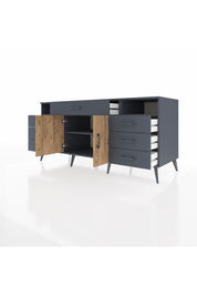 Kronos Konsol 4 Raflı 7 Çekmeceli 2 Kapaklı 176x59x83 - S610M036V11C