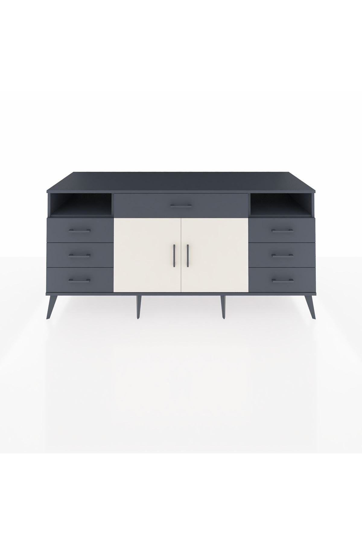 Kronos Konsol 4 Raflı 7 Çekmeceli 2 Kapaklı 176x59x83 - S610M036V14C