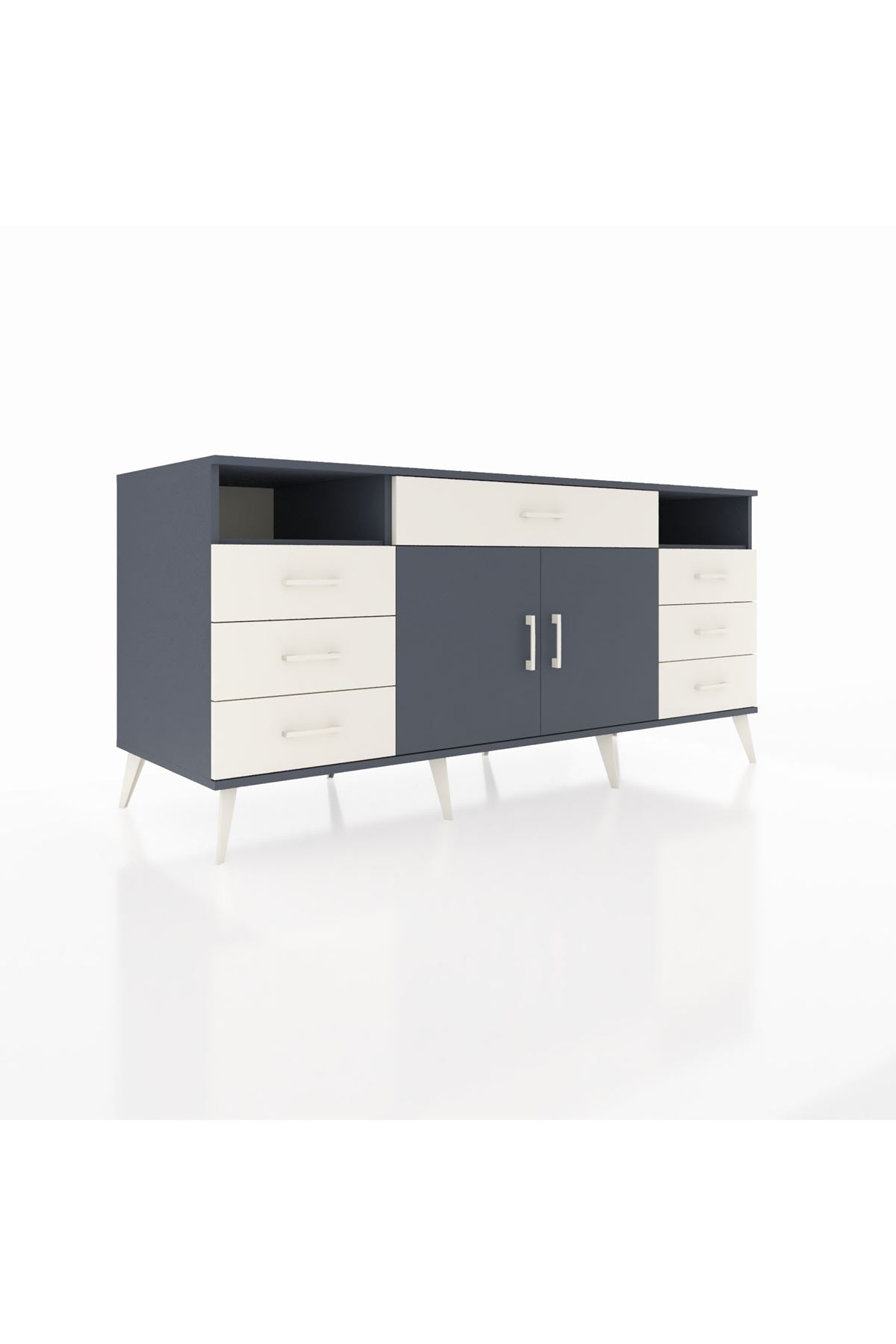 Kronos Konsol 4 Raflı 7 Çekmeceli 2 Kapaklı 176x59x83 - S610M036V16C