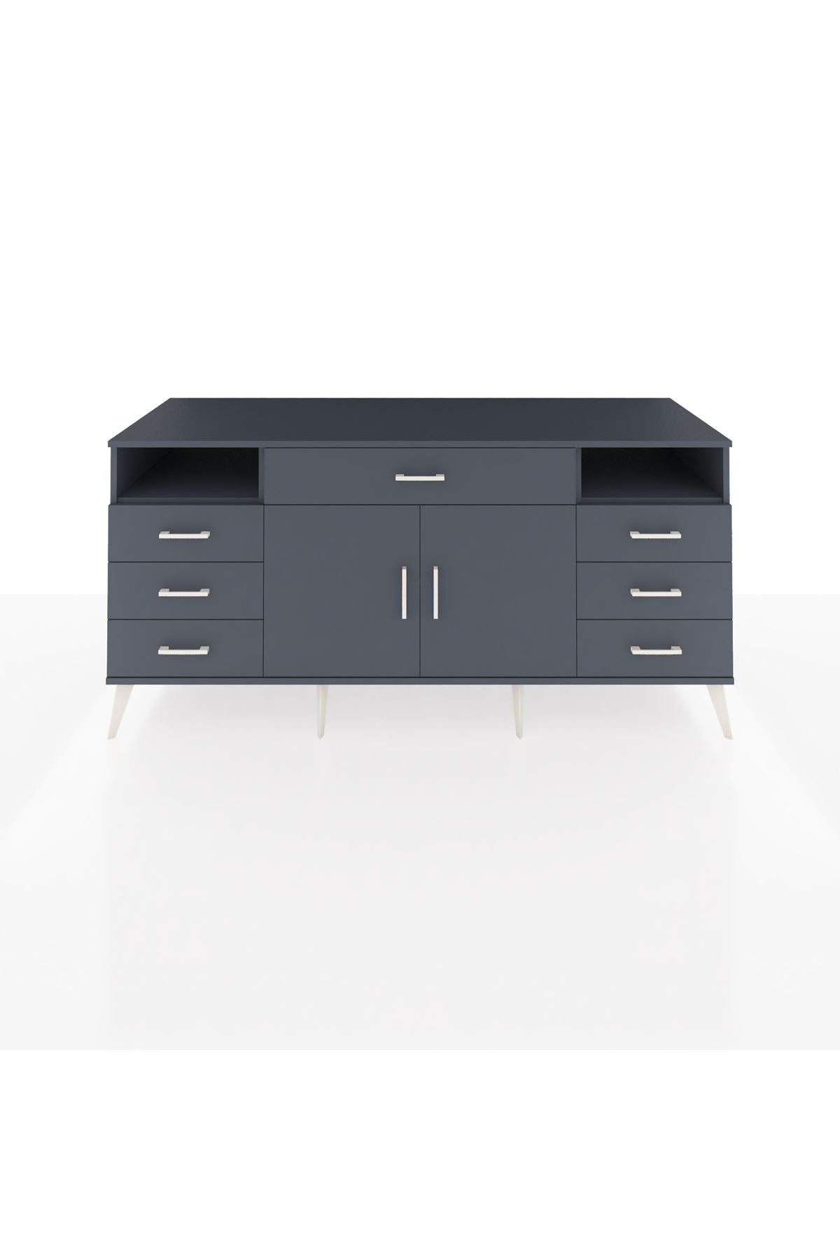 Kronos Konsol 4 Raflı 7 Çekmeceli 2 Kapaklı 176x59x83 - S610M036V17C