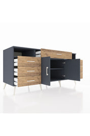 Kronos Konsol 4 Raflı 7 Çekmeceli 2 Kapaklı 176x59x83 - S610M036V18C