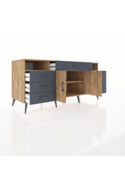 Kronos Konsol 4 Raflı 7 Çekmeceli 2 Kapaklı 176x59x83 - S610M036V20C