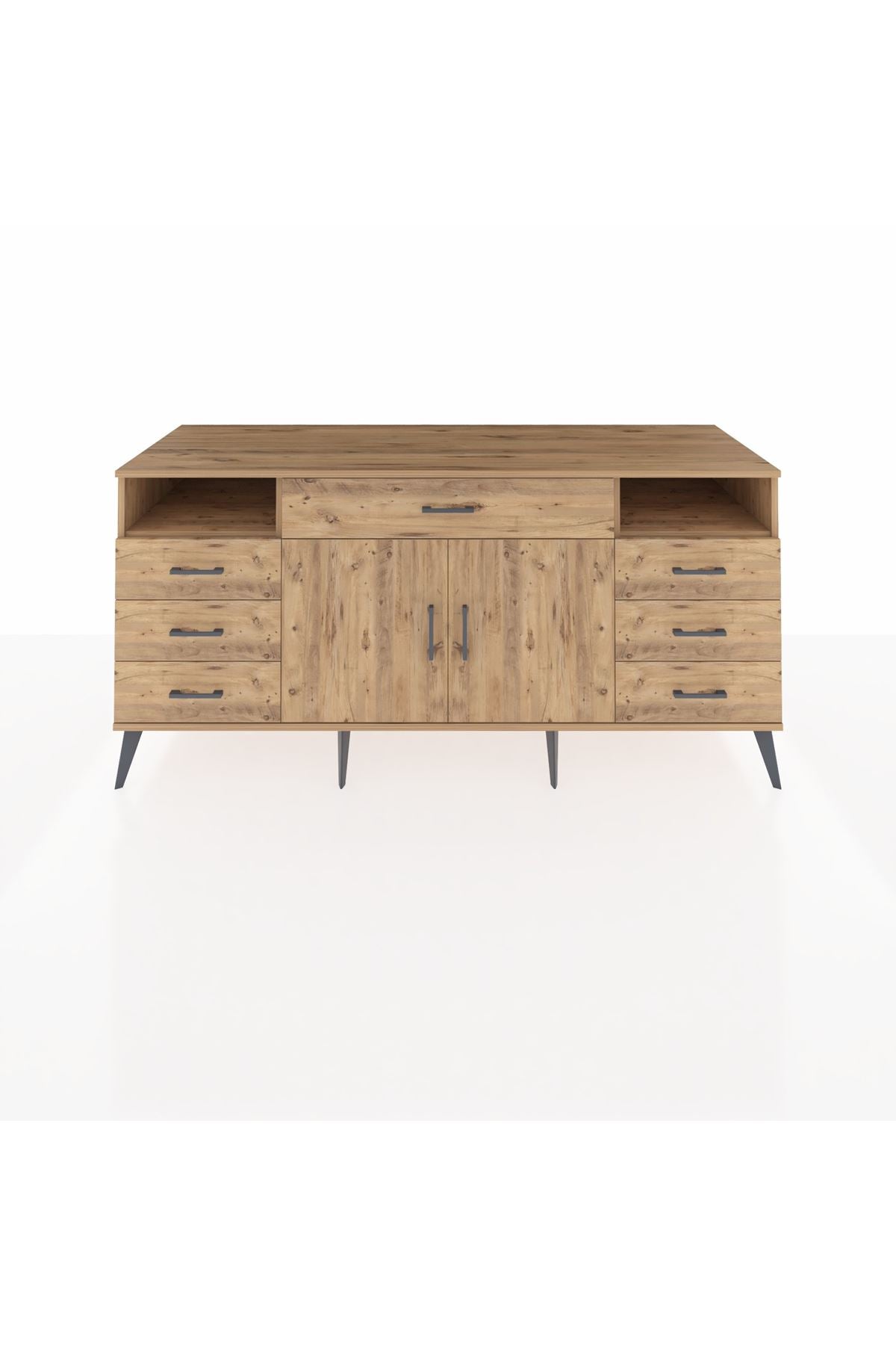 Kronos Konsol 4 Raflı 7 Çekmeceli 2 Kapaklı 176x59x83 - S610M036V21C