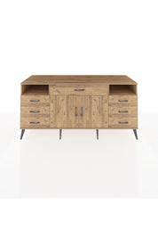 Kronos Konsol 4 Raflı 7 Çekmeceli 2 Kapaklı 176x59x83 - S610M036V21C