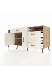 Kronos Konsol 4 Raflı 7 Çekmeceli 2 Kapaklı 176x59x83 - S610M036V22C