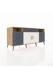 Kronos Konsol 4 Raflı 7 Çekmeceli 2 Kapaklı 176x59x83 - S610M036V23C