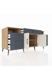 Kronos Konsol 4 Raflı 7 Çekmeceli 2 Kapaklı 176x59x83 - S610M036V23C