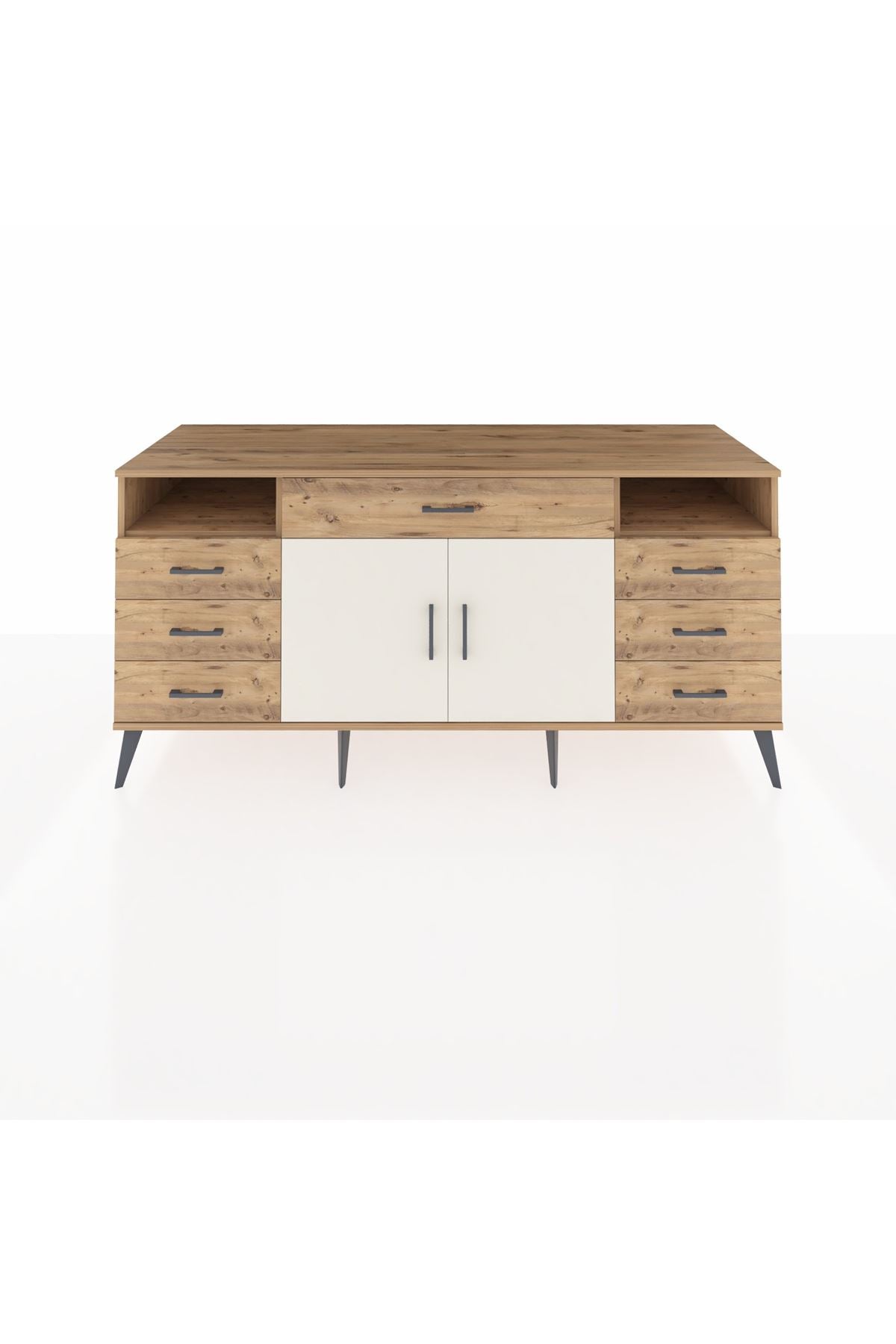 Kronos Konsol 4 Raflı 7 Çekmeceli 2 Kapaklı 176x59x83 - S610M036V24C