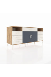 Kronos Konsol 4 Raflı 7 Çekmeceli 2 Kapaklı 176x59x83 - S610M036V25C