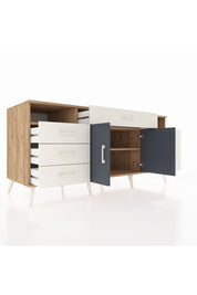 Kronos Konsol 4 Raflı 7 Çekmeceli 2 Kapaklı 176x59x83 - S610M036V25C