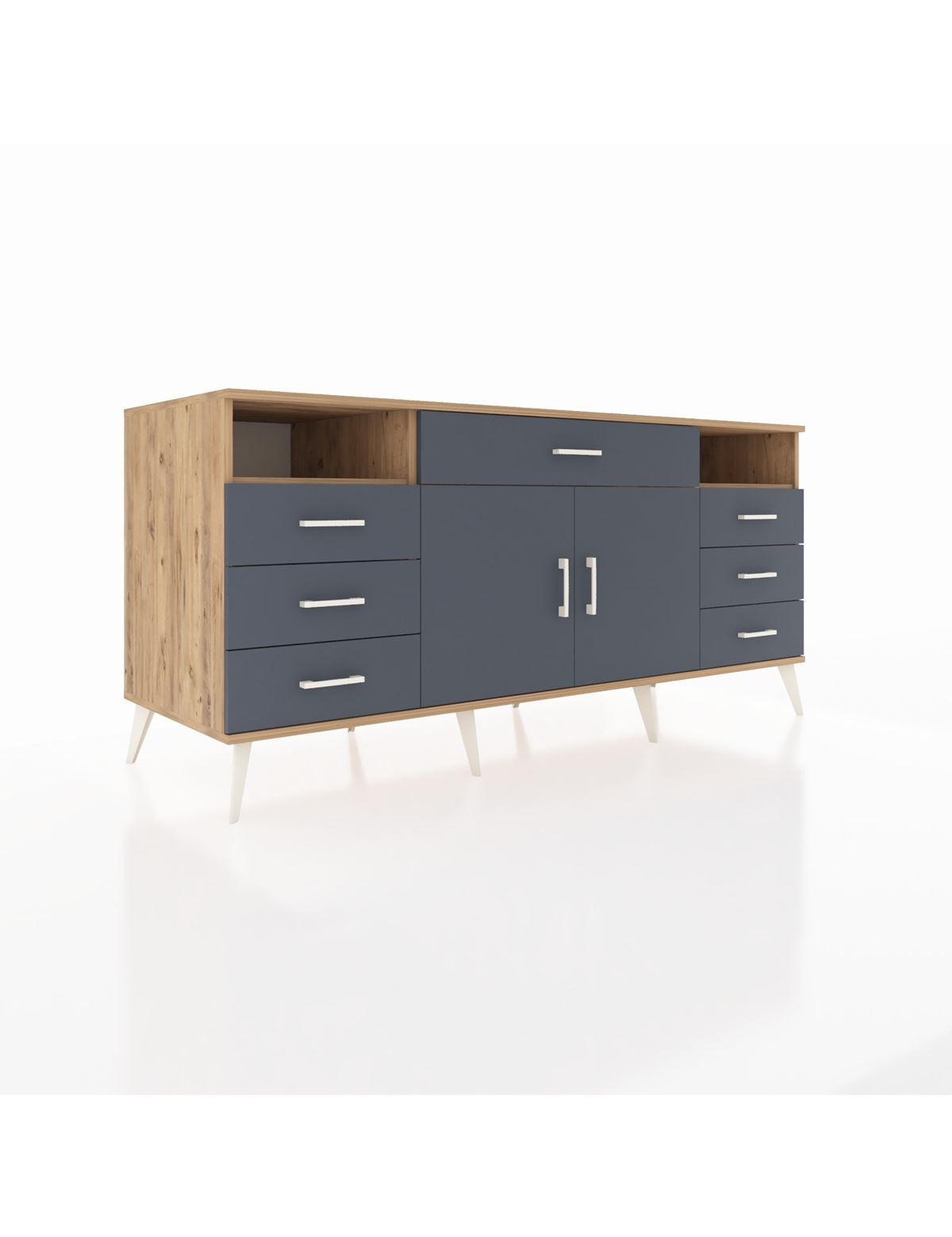 Kronos Konsol 4 Raflı 7 Çekmeceli 2 Kapaklı 176x59x83 - S610M036V26C