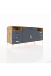 Kronos Konsol 4 Raflı 7 Çekmeceli 2 Kapaklı 176x59x83 - S610M036V26C