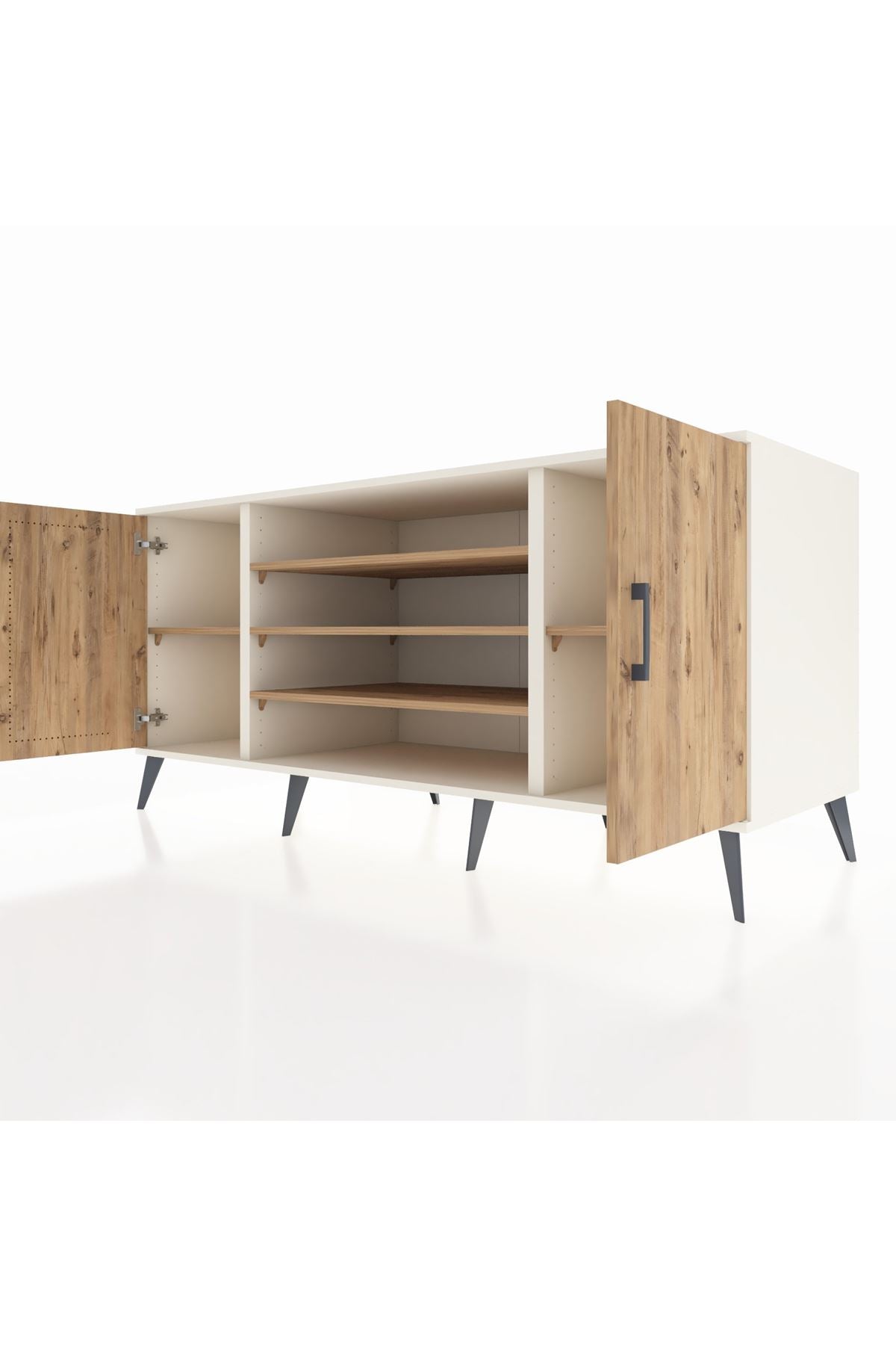 Kronos Konsol 5 Raflı 2 Kapaklı 176x59x83 - S610M037V03C