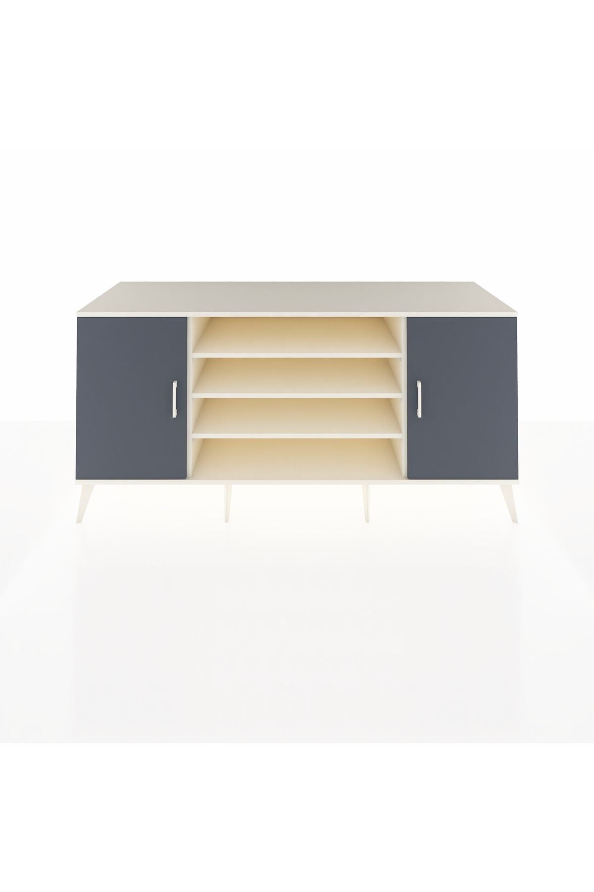 Kronos Konsol 5 Raflı 2 Kapaklı 176x59x83 - S610M037V07C