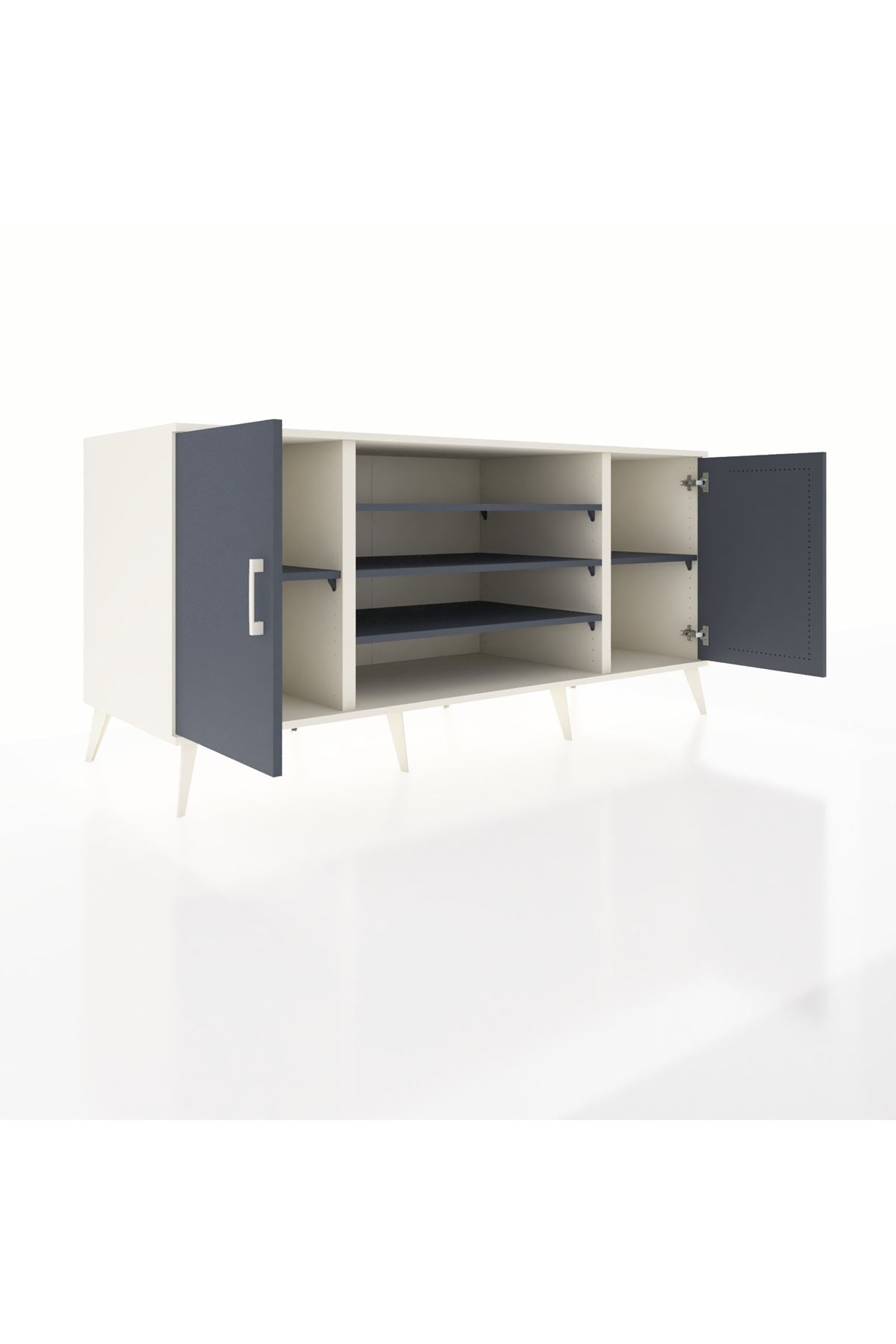 Kronos Konsol 5 Raflı 2 Kapaklı 176x59x83 - S610M037V08C