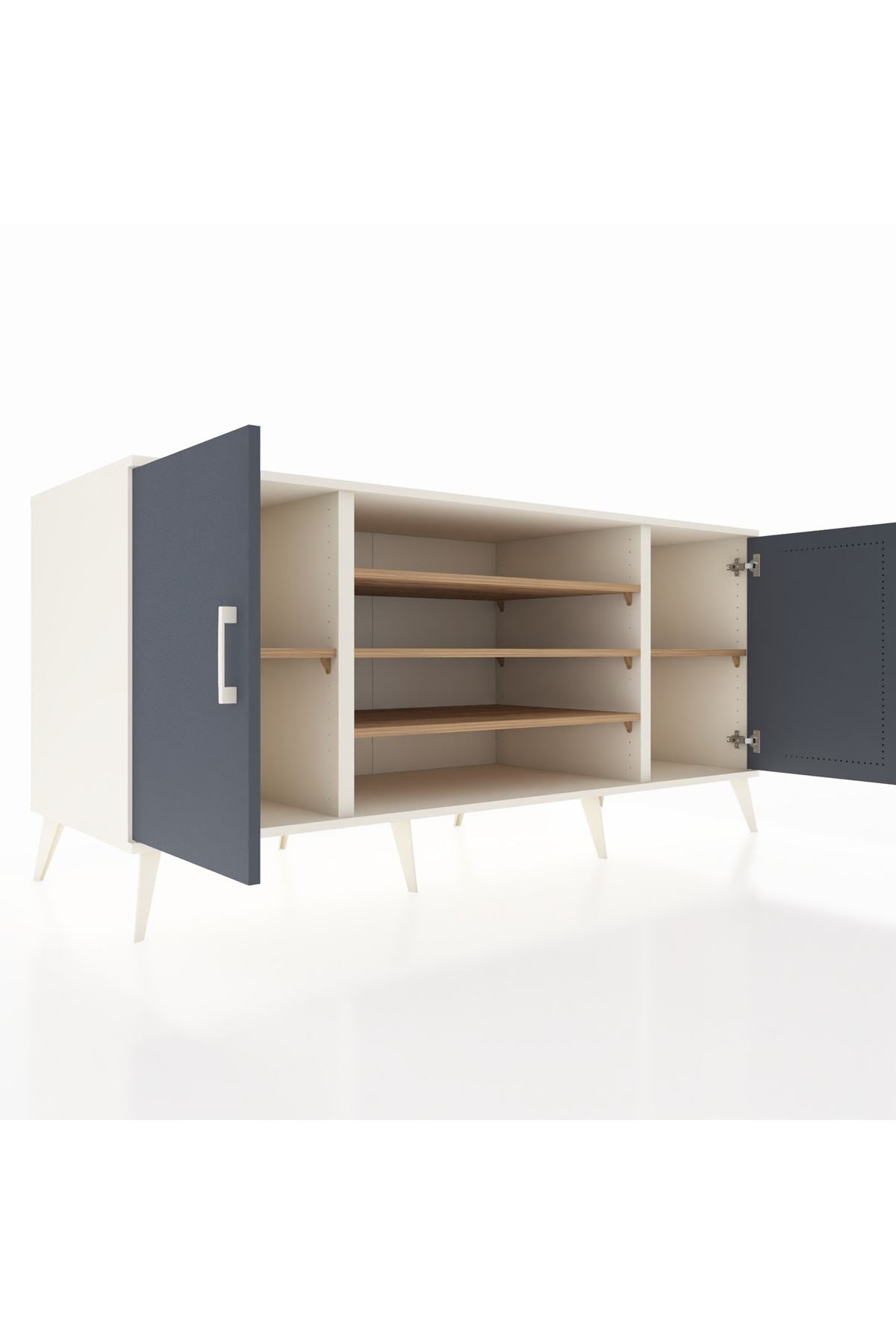 Kronos Konsol 5 Raflı 2 Kapaklı 176x59x83 - S610M037V09C