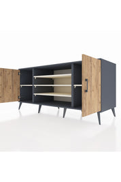 Kronos Konsol 5 Raflı 2 Kapaklı 176x59x83 - S610M037V10C