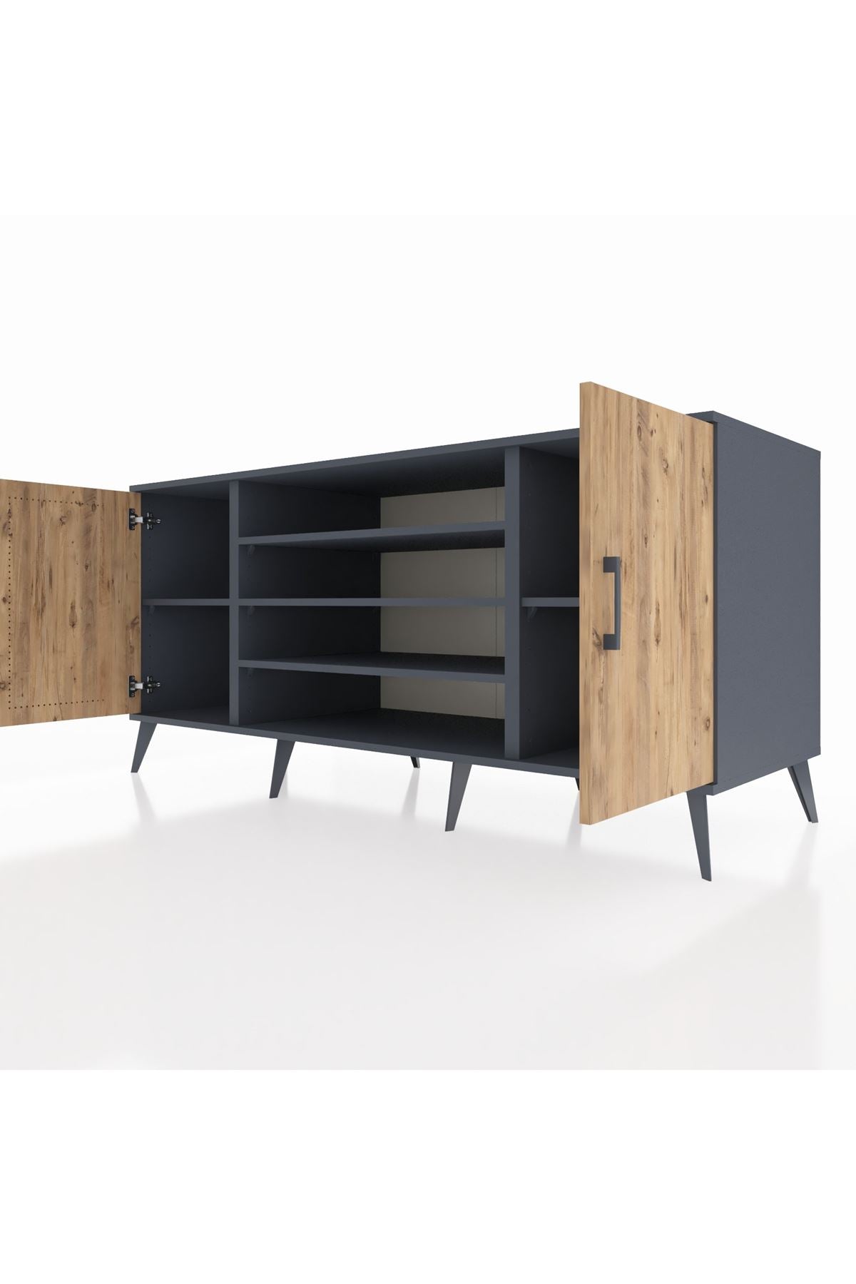 Kronos Konsol 5 Raflı 2 Kapaklı 176x59x83 - S610M037V11C