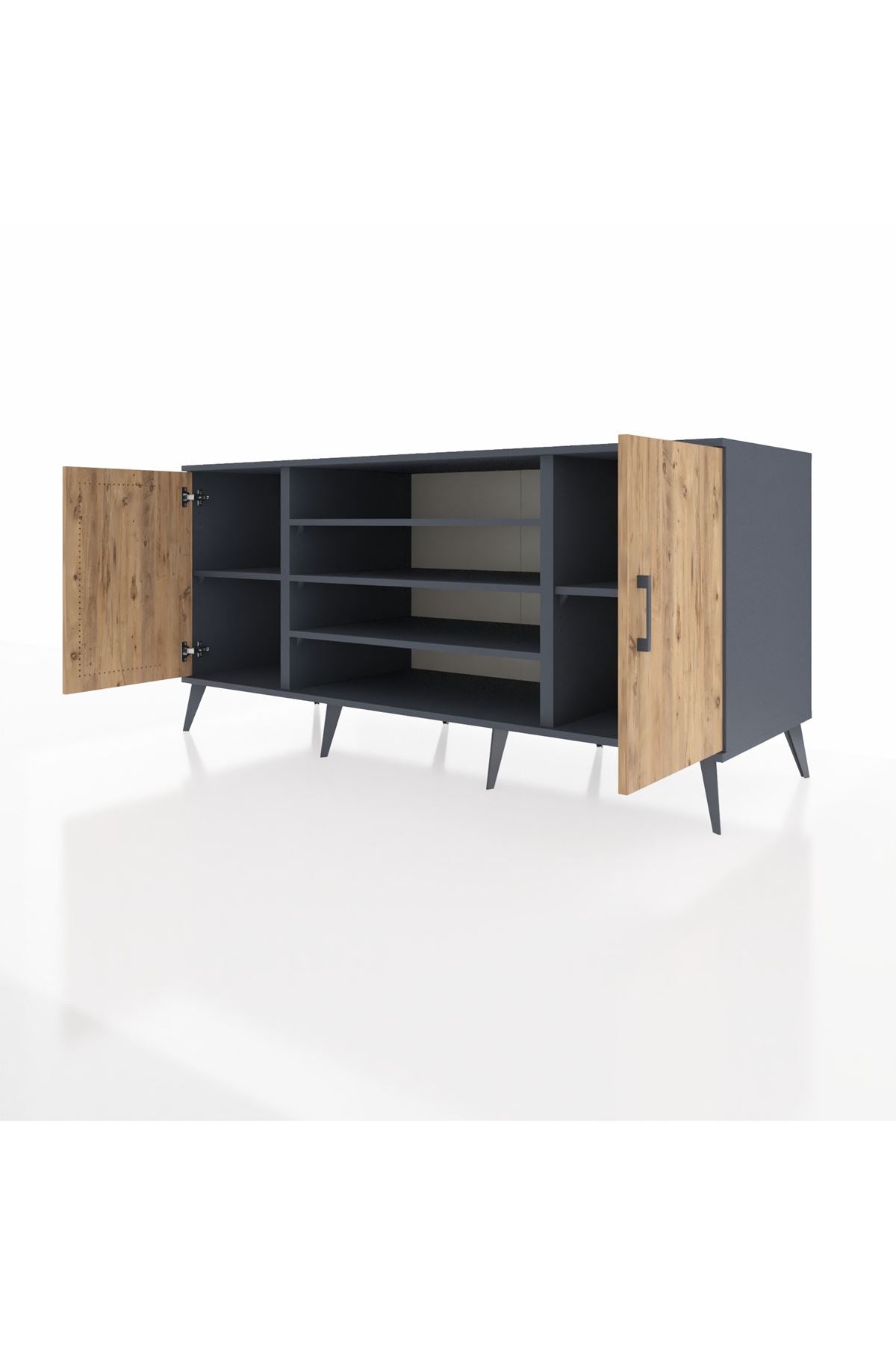 Kronos Konsol 5 Raflı 2 Kapaklı 176x59x83 - S610M037V11C