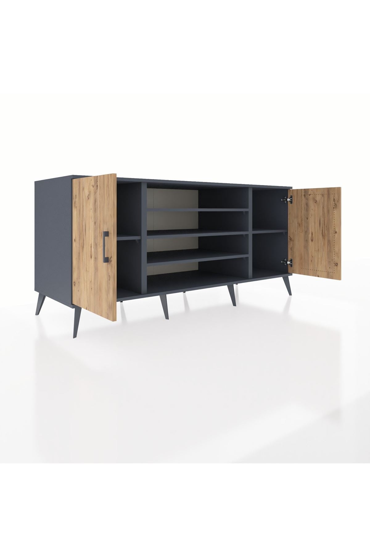 Kronos Konsol 5 Raflı 2 Kapaklı 176x59x83 - S610M037V11C