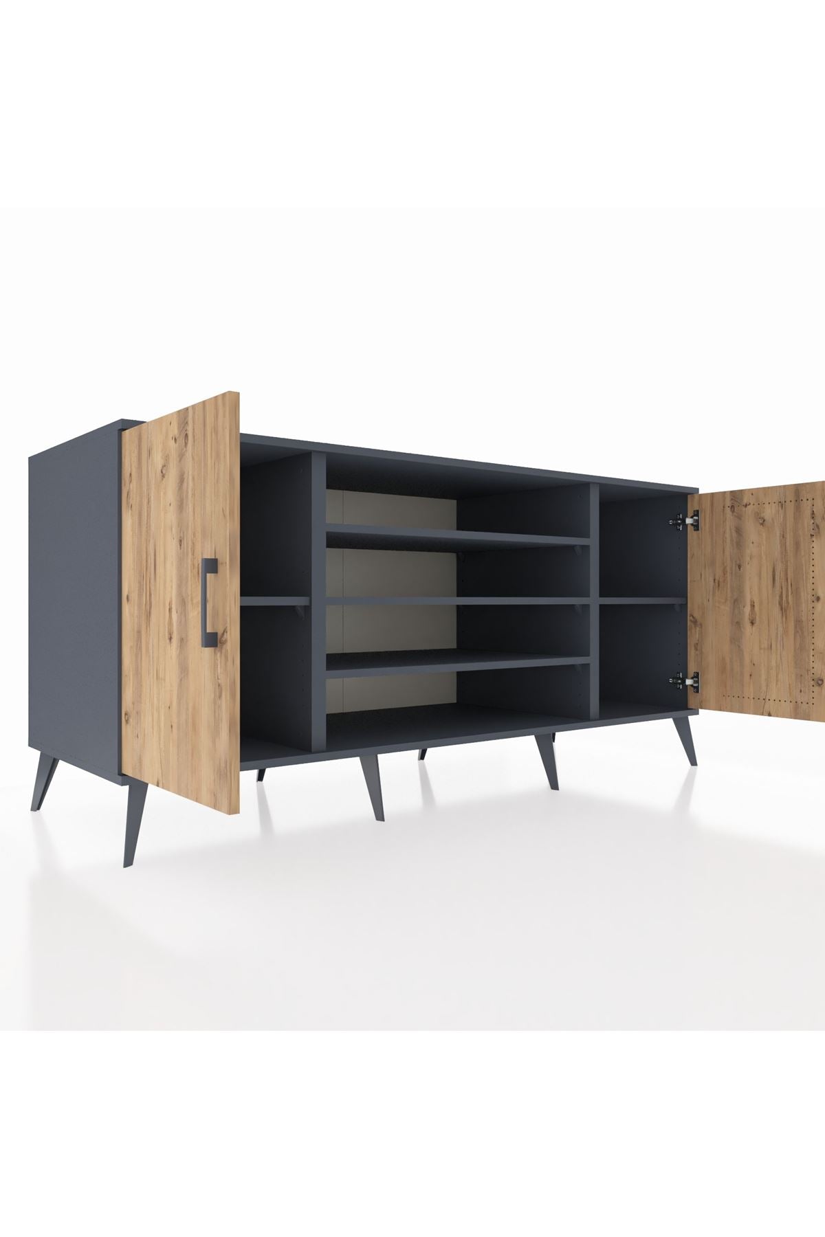 Kronos Konsol 5 Raflı 2 Kapaklı 176x59x83 - S610M037V11C