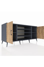 Kronos Konsol 5 Raflı 2 Kapaklı 176x59x83 - S610M037V11C