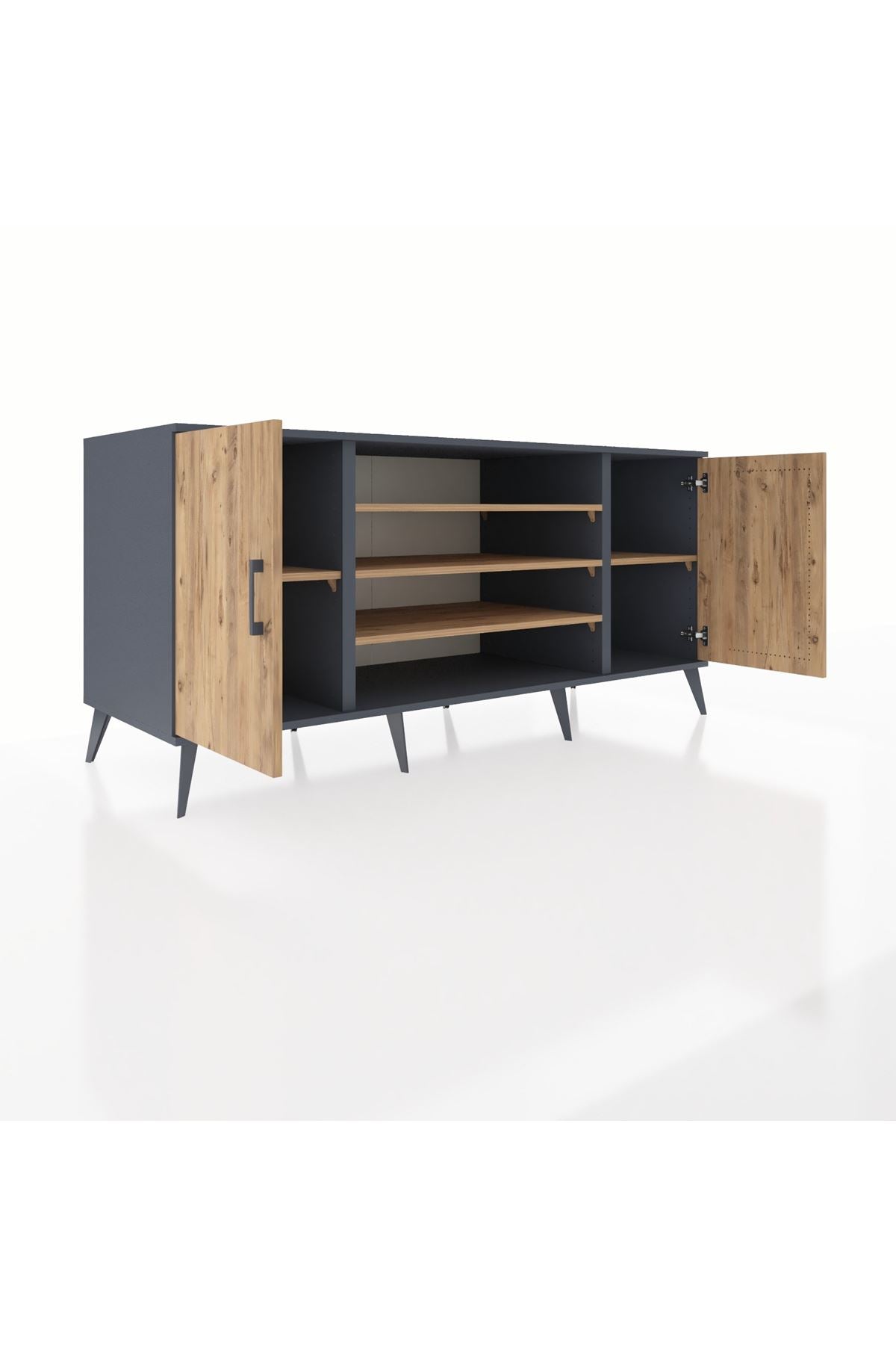 Kronos Konsol 5 Raflı 2 Kapaklı 176x59x83 - S610M037V12C