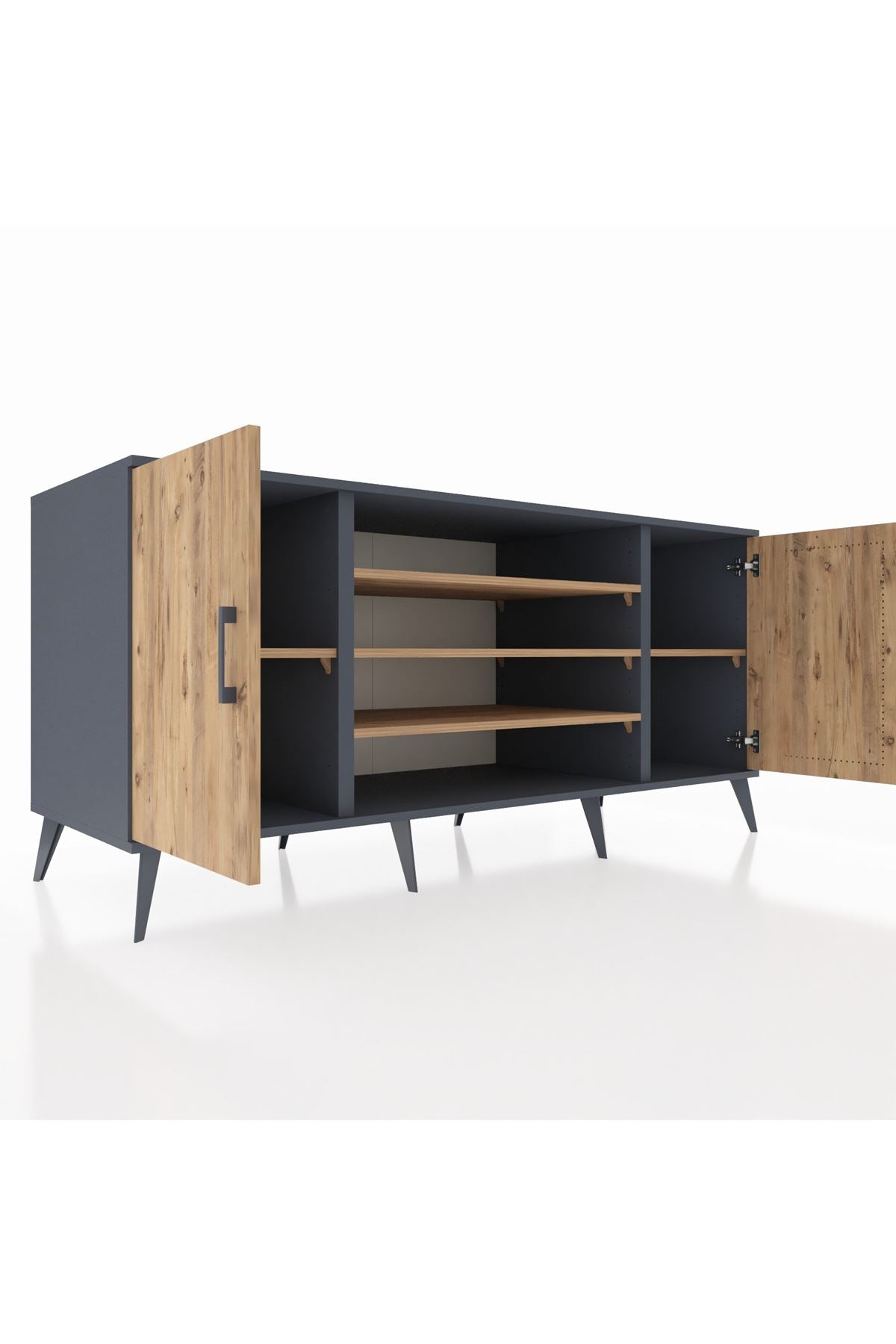 Kronos Konsol 5 Raflı 2 Kapaklı 176x59x83 - S610M037V12C