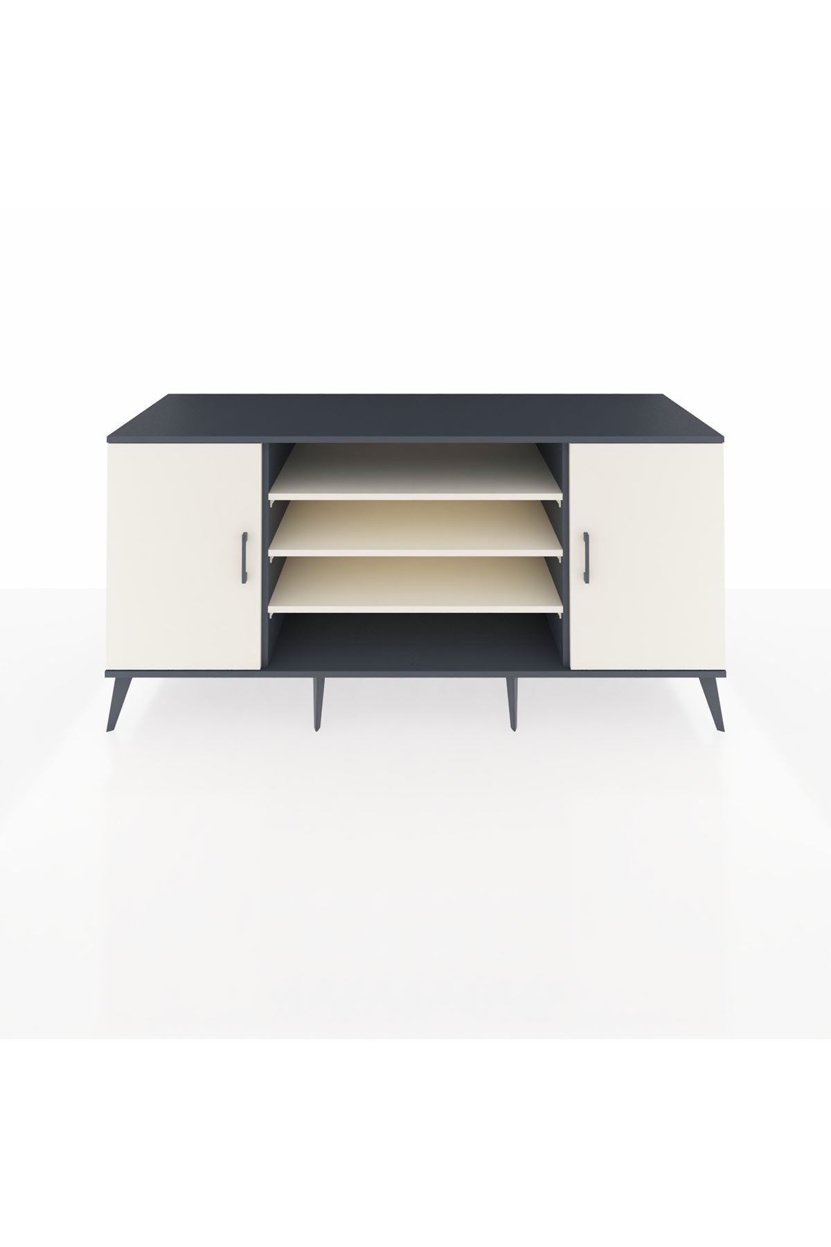 Kronos Konsol 5 Raflı 2 Kapaklı 176x59x83 - S610M037V13C