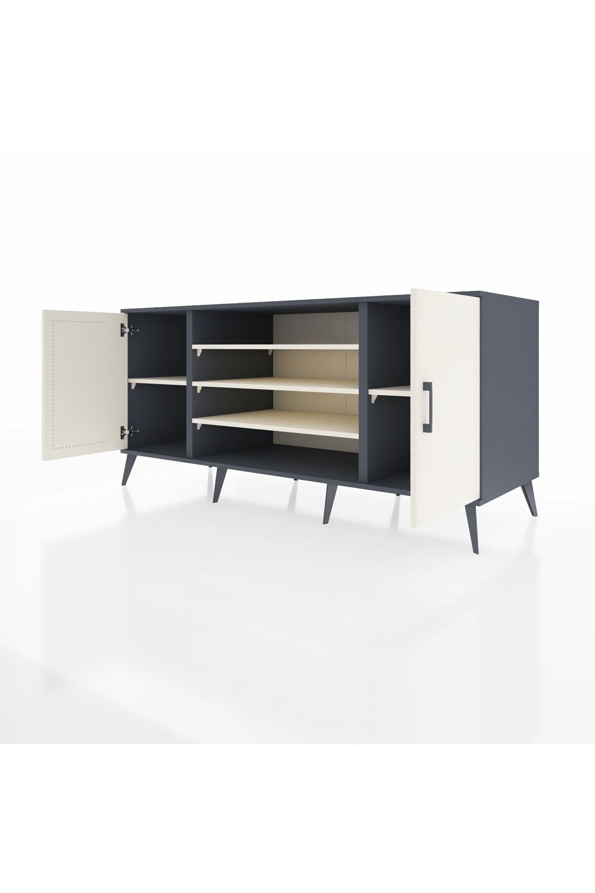 Kronos Konsol 5 Raflı 2 Kapaklı 176x59x83 - S610M037V13C