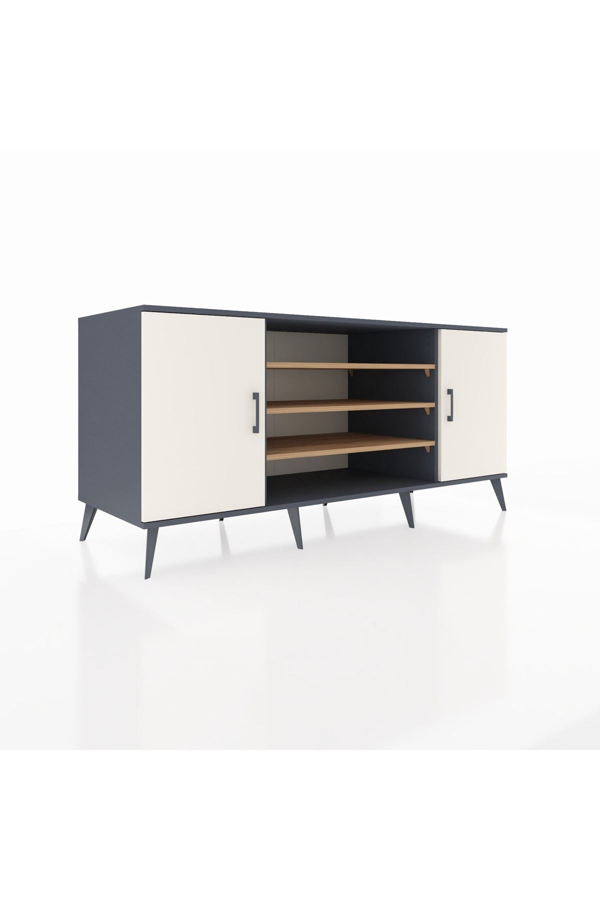 Kronos Konsol 5 Raflı 2 Kapaklı 176x59x83 - S610M037V15C