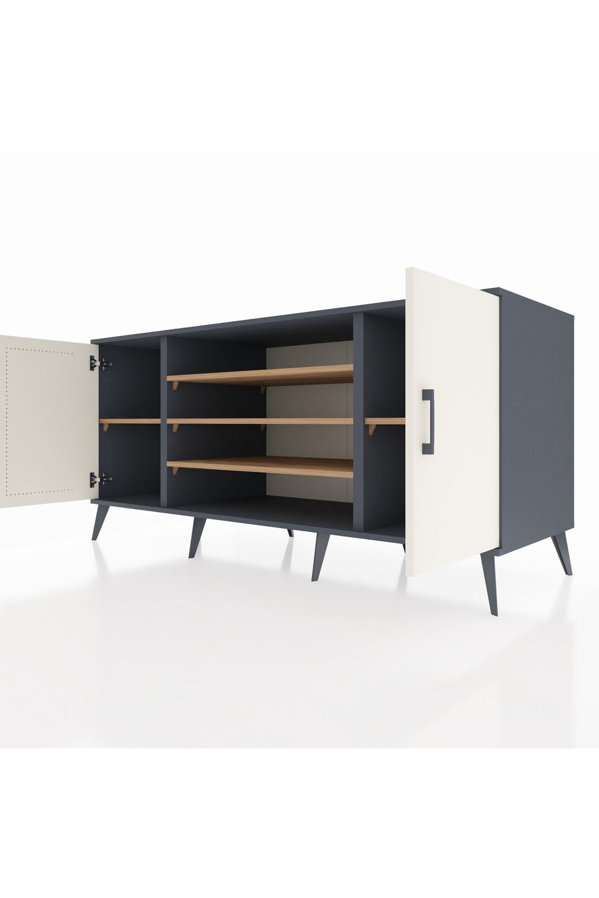 Kronos Konsol 5 Raflı 2 Kapaklı 176x59x83 - S610M037V15C