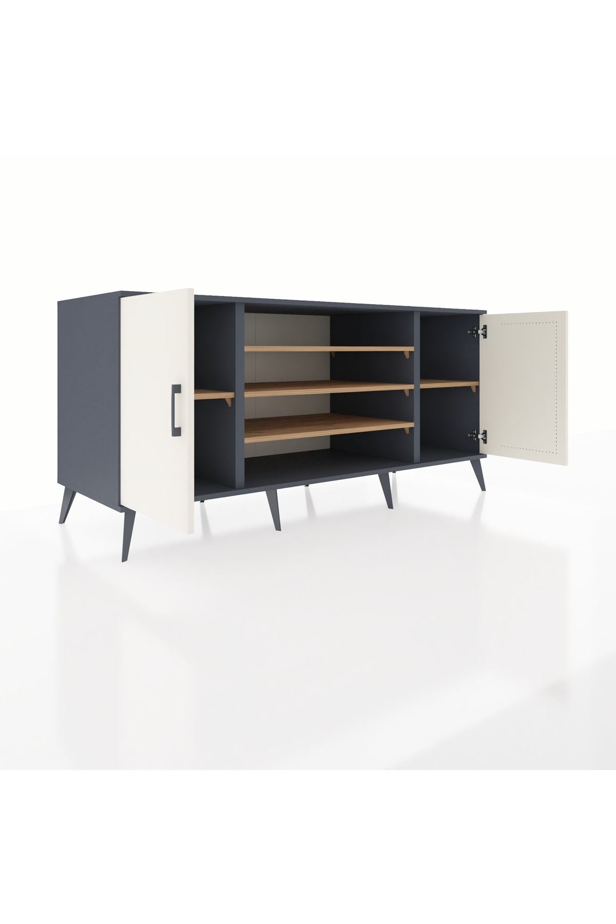 Kronos Konsol 5 Raflı 2 Kapaklı 176x59x83 - S610M037V15C