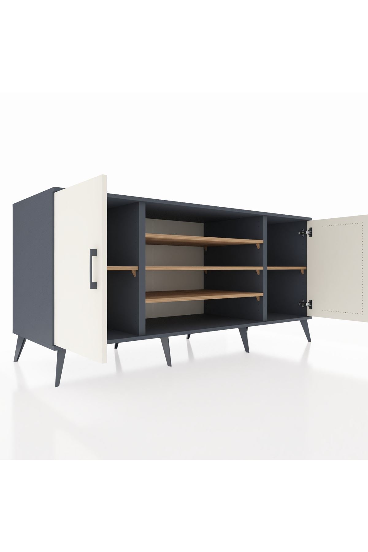 Kronos Konsol 5 Raflı 2 Kapaklı 176x59x83 - S610M037V15C