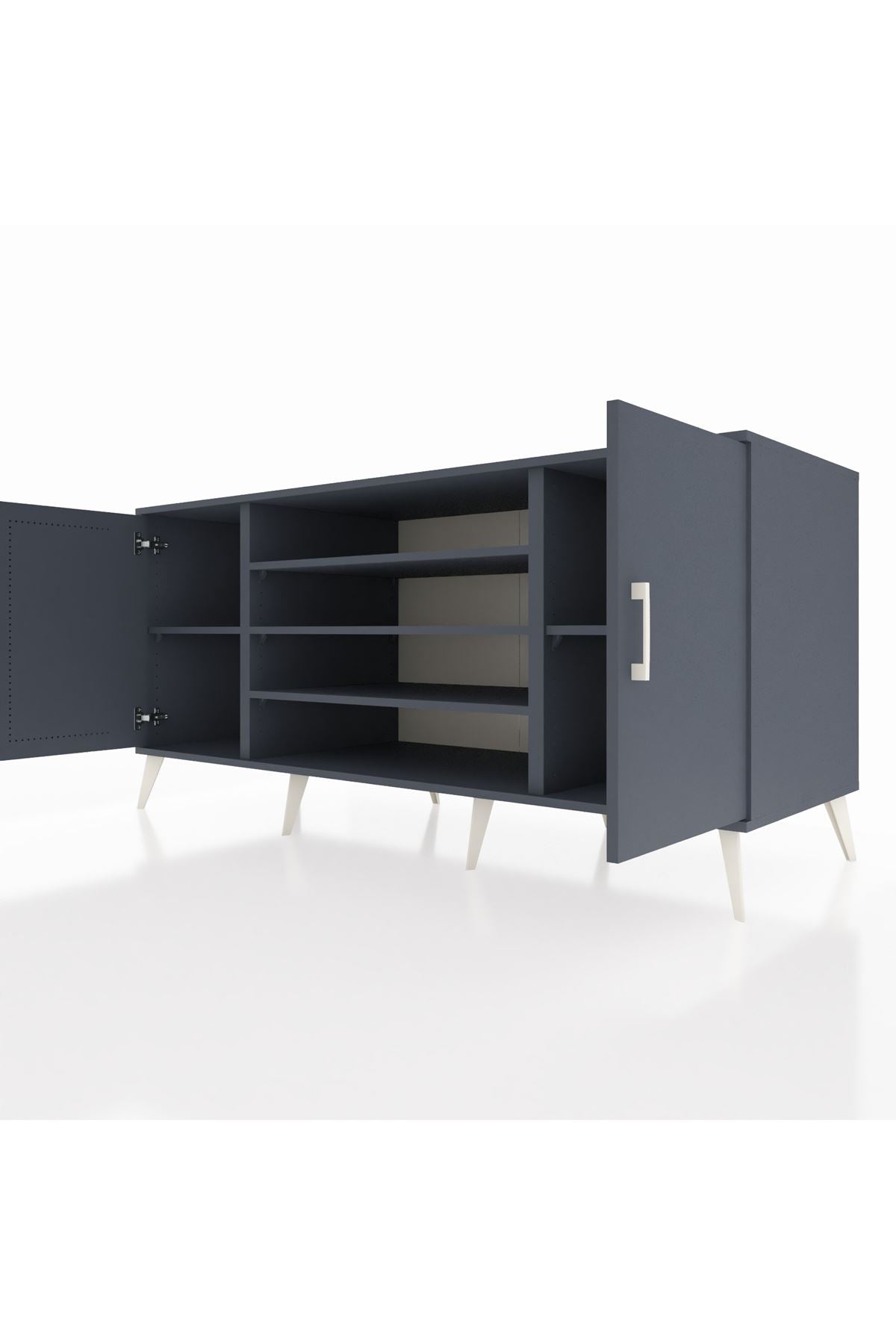 Kronos Konsol 5 Raflı 2 Kapaklı 176x59x83 - S610M037V17C