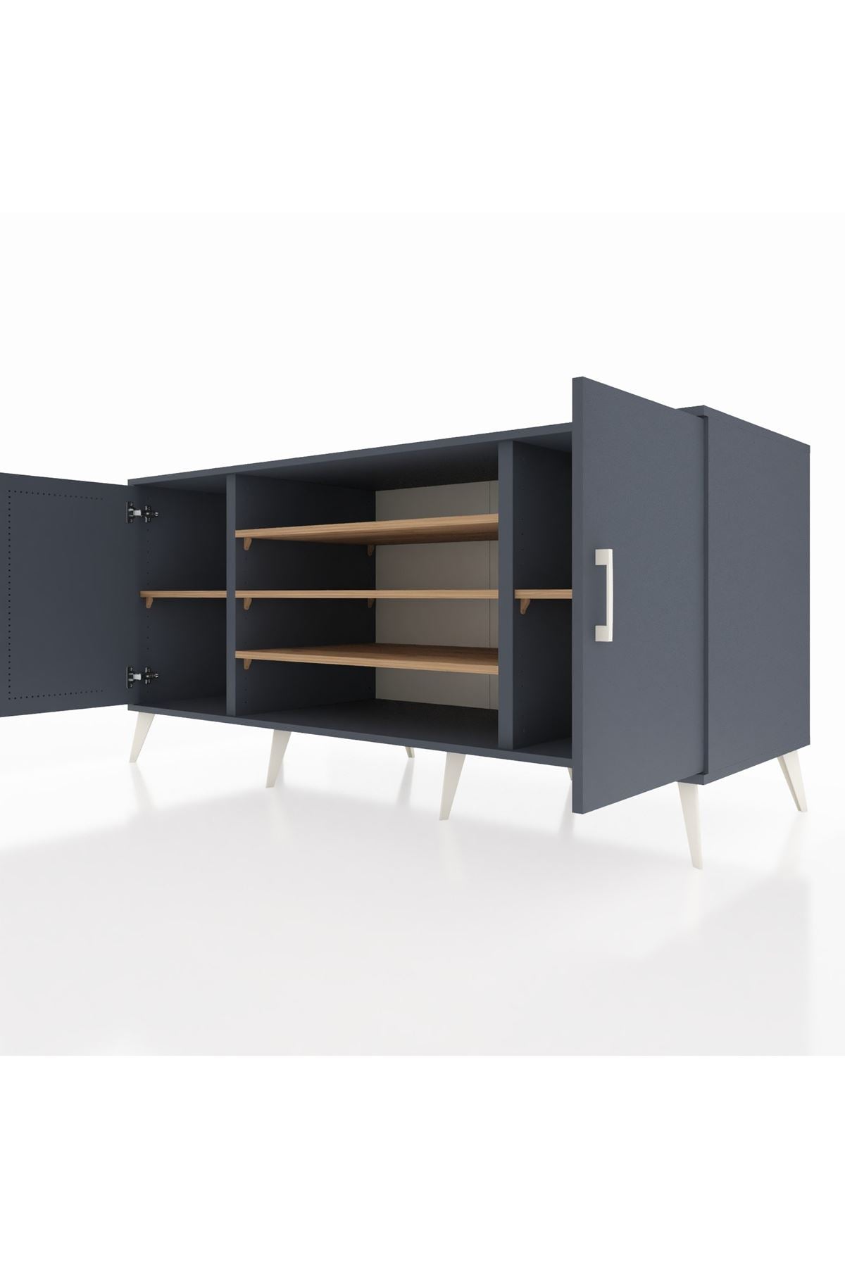 Kronos Konsol 5 Raflı 2 Kapaklı 176x59x83 - S610M037V18C