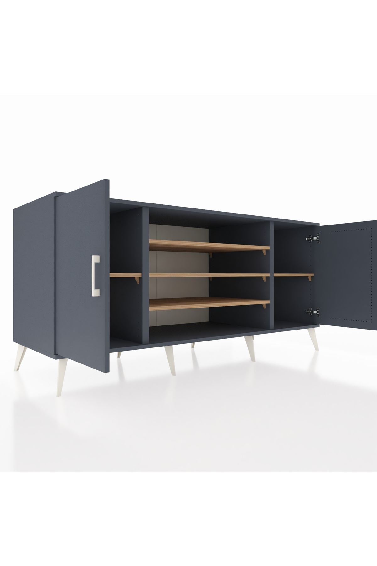 Kronos Konsol 5 Raflı 2 Kapaklı 176x59x83 - S610M037V18C