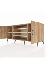 Kronos Konsol 5 Raflı 2 Kapaklı 176x59x83 - S610M037V19C