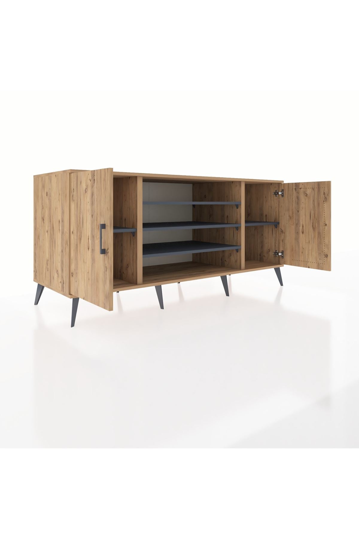 Kronos Konsol 5 Raflı 2 Kapaklı 176x59x83 - S610M037V20C