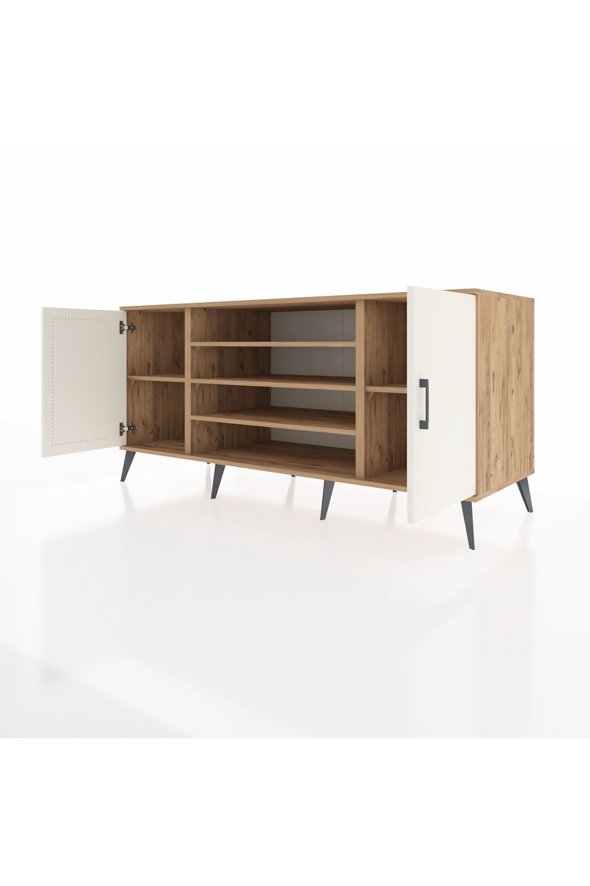 Kronos Konsol 5 Raflı 2 Kapaklı 176x59x83 - S610M037V24C