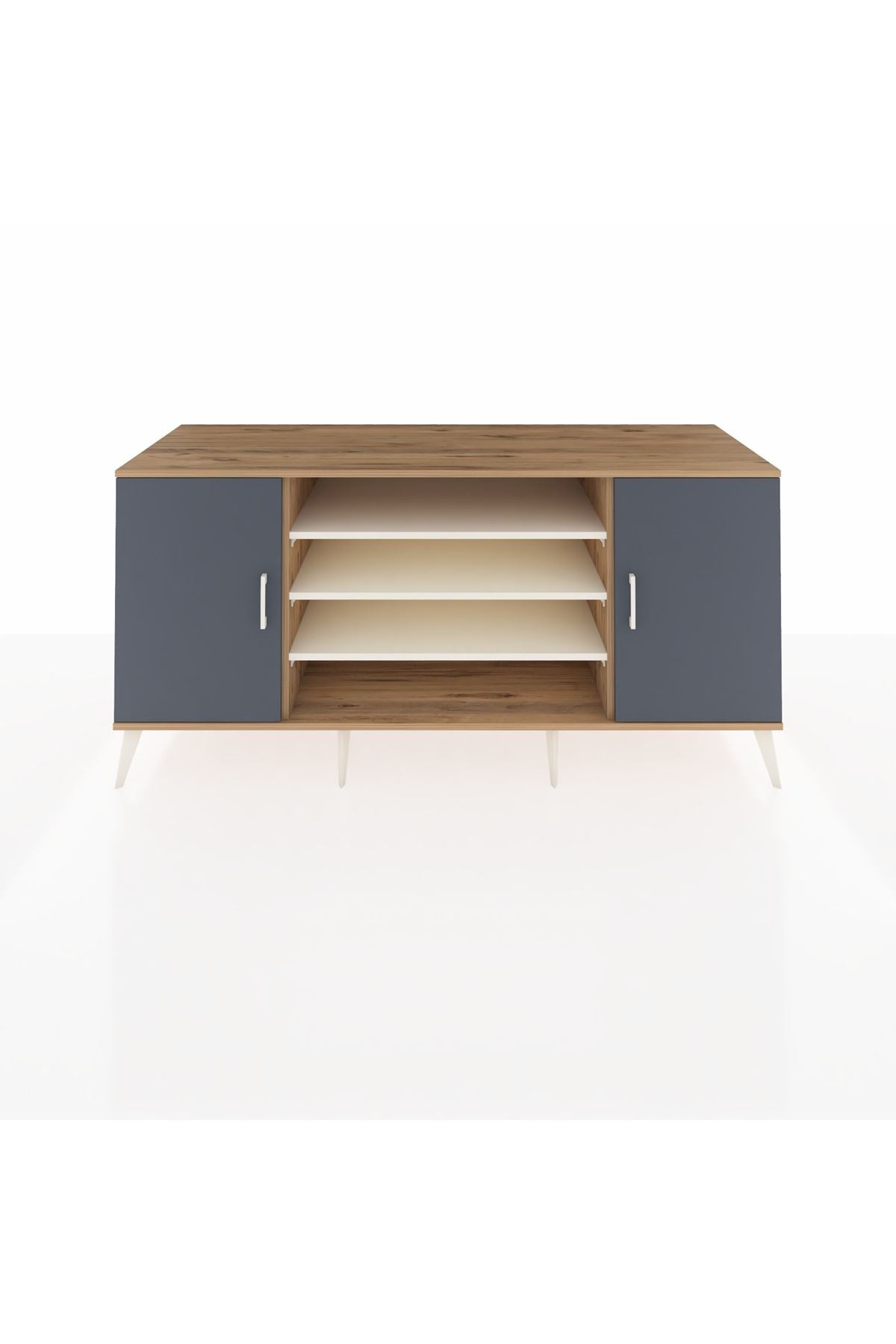 Kronos Konsol 5 Raflı 2 Kapaklı 176x59x83 - S610M037V25C